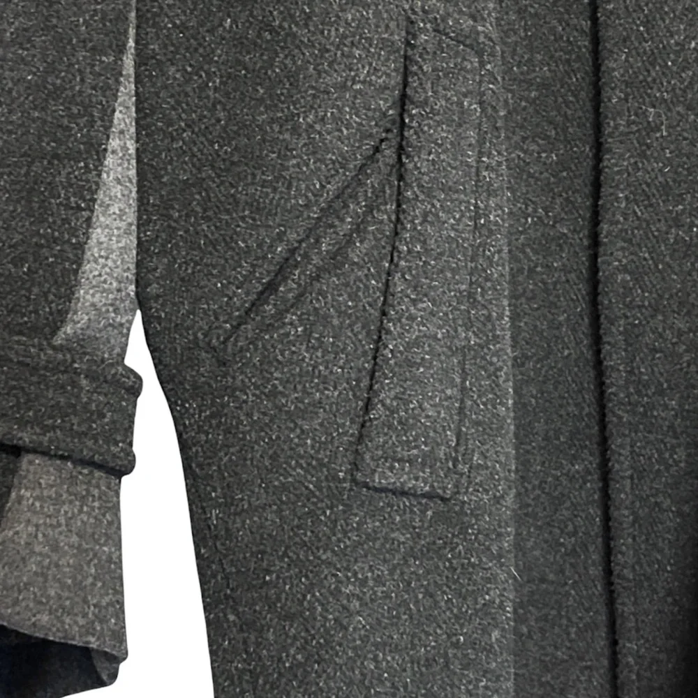 CÉLINE DARK GRAY WOOL & CASHMERE OVERSIZED COCOON COAT SIZE 38 PHOEBE PHILO - Picture 7 of 10